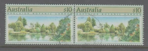 Australia 1989 Jardín Botánico de Adelaida $10 par de sellos usados finos. - Imagen 1 de 1