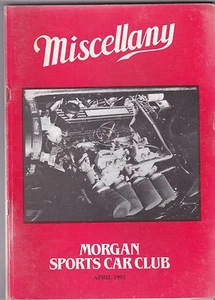 MISCELLANY MORGAN SPORTS CAR CLUB MAGAZINE APRIL 1993 POST FREE - Foto 1 di 1