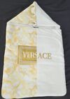 Nwt New Young Versace Baby White Logo Sleeping Bag Nest $405+ One Size Vnsa43