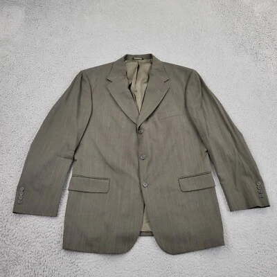 Jaqueta Stafford Blazer Masculina 42R Lã Verde Oliva Terno Espinha de Arenque Casaco Esportivo - Imagem 1 de 4