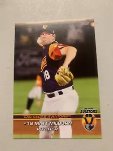 Matt Milburn 2021 Las Vegas Aviators Team Card - Picture 1 of 1