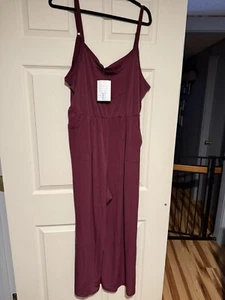 LuLaRoe Leola Cami Jumpsuit - Purple - XL - Picture 1 of 3
