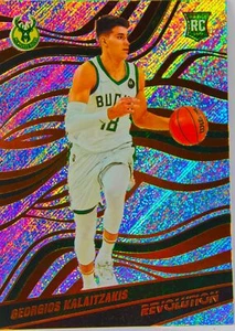Georgios Kalaitzakis RC 2021-22 Revolution Basketball Refractor Rookie Card #106 - Picture 1 of 3