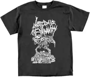 Last Days Of Humanity T Shirt Goregrind Vintage Agathocles Haggus Fluids Gut Rot - Picture 1 of 2