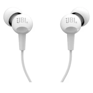 JBL C100SI Wired In Ear Headphones with Mic,JBL Pure Bass Sound, ColourS- White, - Picture 1 of 7