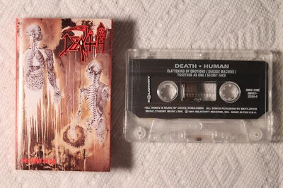 Death - Human US orig' Relativity cassette DEATH metal 1991 TESTED - Image 1 of 2