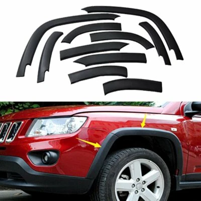 Front Rear Wheels Fender Flares Cover Protector For Jeep Compass 2011-2018 — 第 1/4 张图片