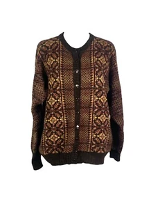 True Vintage 60s Hand Knit Oversized Grandad Cardigan Quirky Ugly Funky Hipster - Picture 1 of 3