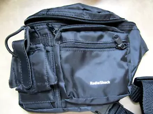 Vintage Radio Shack verstellbare Bauchtasche schwarz mit mehreren Taschen und Reißverschlüssen - Bild 1 von 5