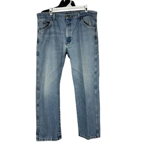 Wrangler Mens 38x30 Blue Comfort Fit Denim Jeans - Picture 1 of 6