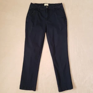 Pantalones chinos Caslon azul marino de algodón elástico hasta el tobillo para mujer 6 - Imagen 1 de 6