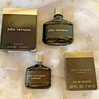 John Varvatos Eau De Toilette Lote de 2 De Colección es .25fl oz y .5floz Nuevo Foto 1 de 4