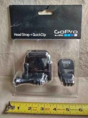 GoPro Head Strap + Quick Clip - Black (ACHOM-001), NEW, Sealed - Image 1 of 4