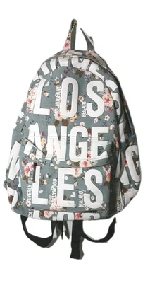 Рюкзак Robin Ruth Bold Letter Los Angeles с синими белыми буквами цветочный - Изображение 1 из 4