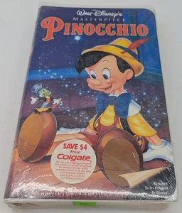 NEW Walt Disney's Pinocchio (VHS, 1993) Masterpiece Collection Sealed - Picture 1 of 2