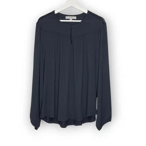 Blusa Top Ann Taylor Loft LOFT Manga Larga Negra Ligera Para Mujer Talla XL - Imagen 1 de 9