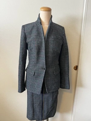 J.Crew Two Piece Houndstooth Wool Skirt Set  Sz 4 - Image 1 of 4