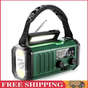 Manivela Radio Emergencia 20000mAh Radio Solar AM/FM Radio (Verde Versión UE) - Imagen 1 de 11