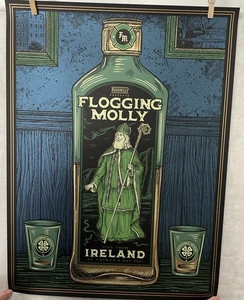 Flogging Molly Poster 2021 Original Art Poster 88/144 Print 2021 Concert Band - Picture 1 of 9