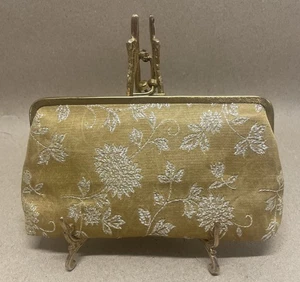 Cartera floral de noche de metal dorado vintage Rosenfeld bolsa de medicina personalizada - Imagen 1 de 16