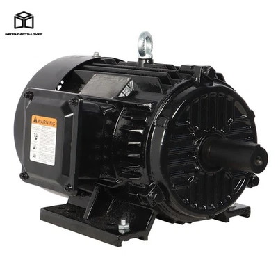 5HP 3 Phase New Electric Motor 1800 RPM 184T Frame TEFC 230/460 Volt Severe Duty - Image 1 of 4
