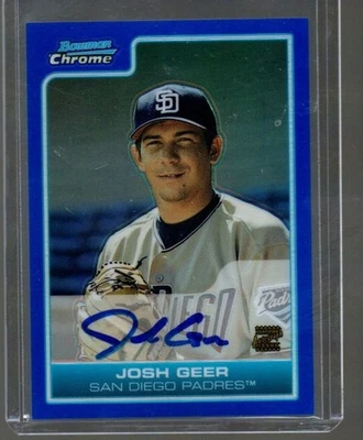 2006 Bowman Chrome  1st Bowman Auto Blue Refractor /150 IOSH GEER - Image 1 of 2