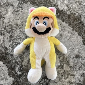 "Super Mario 3D World Yellow Cat Mario Peluche Little Buddy Sanei 2014 9"" Nintendo" - Imagen 1 de 5