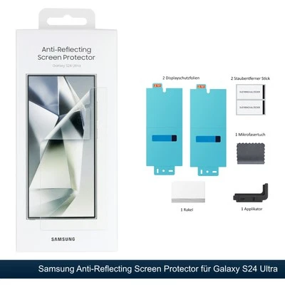 Original Samsung Displayschutzfolie für Galaxy S24 Ultra Screen Protector 2 Stk. - Bild 1 von 3