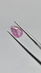 1.20 Ct Natural Kashmir Purple Sapphire Unheated Pear Shape Loose Gemstone  - Picture 1 of 2