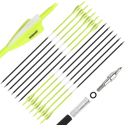 6/12X 30" Carbon Arrow Vanes SP500 Archery Recurve Bow Compound Bow Tips Hunting - Image 1 of 4