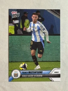 2025 Topps Now Franco Mastantuono Debut Nacional Novato RC #1 Argentina - Imagen 1 de 2