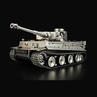 Henglong 1/6 Full Metal German Tiger I RTR RC Tank 3818 Tracks Barrel Recoil - Image 1 of 4