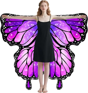 Double-Sided Printing Butterfly Costume for Women and Girls Butterfly Wings Adul - Picture 1 of 12