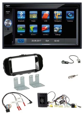 Blaupunkt Lenkrad USB Bluetooth TMC 2DIN Navigation für Kia Soul 14-19 CAN piano - Bild 1 von 4