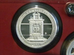 2010 S SILVER GEM PROOF HOT SPRINGS  ATB QUARTER 90% SILVER  FREE SHIP - Picture 1 of 1