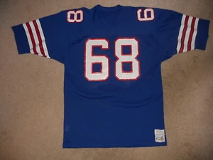 Vintage Buffalo Bills Colors Jersey Medalist Sand-Knit #68 Joe DeLamielle XL W@W - Picture 1 of 10