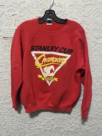 Vintage NHL Calgary Flames 1989 Stanley Cup Champions Sweatshirt Mens Large Cover