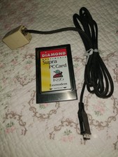 Diamond Supra PC Card 56K PCMCIA Faxmodem + Telephone Cable