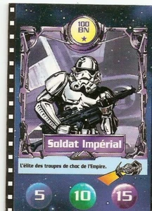FRANCIA Star Wars Biscuiterie Nataise (BN) SOLDAT IMPERIAL tarjeta coleccionable (1996) - Imagen 1 de 1