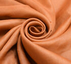 Sushila Vintage Rust Indian Saree 100% Pure Silk Woven 5 YD Sari Craft Fabric