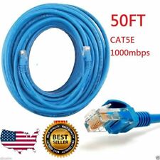 50 Feet Premium Cat5 Cat5e Patch Lan Ethernet Network Cable Roku Ps4 Xbox