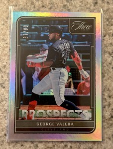 George Valera 2022 Panini Three And Two 08/15! Holo Prospects Rookie