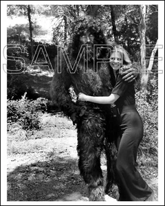 BIONIC WOMAN 8X10 Photo 201-12 LINDSAY WAGNER & TED CASSIDY as Bigfoot - Picture 1 of 1