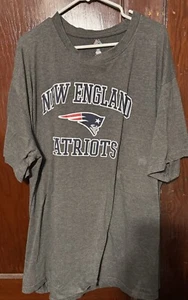 New England Patriots Majestic Short Sleeve T Shirt Men 3XL Gray NFL Football - Picture 1 of 4