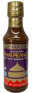 Salsa de adobo y inmersión ligeramente picante de maní tailandés sin gluten San J 10 oz - Imagen 1 de 1