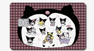 Sanrio Kuromi Credit Card Smart Sticker Skin Precut Small Chip Debit Bank - Picture 1 of 1