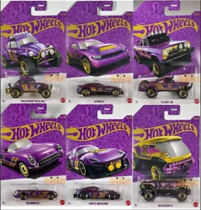 Hot Wheels 2025 Pearl & Chrome 57th Anniversary - Complete Set of 6 - Picture 1 of 13