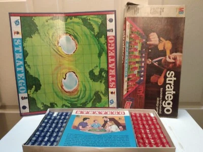 [78/80 Pieces, Damaged Box] Vintage 1977 Milton Bradley Stratego INCOMPLETE GAME - Image 1 of 4