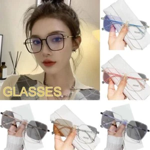 Fashion Women's Lightweight Large Frame HD Anti Reading Ray Glasses 2025❁UK - Picture 1 of 27