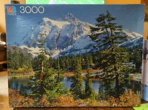 1985 MAGNUM MB Milton Bradley 3000 Piece Puzzle Mt Shuksan Washington Sealed Big - Picture 1 of 3